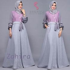 Gamis Wanita Zahira Salur Grey