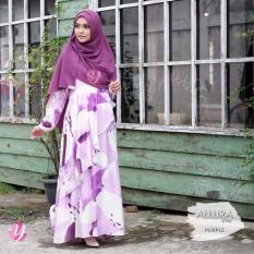 Gamis Yasmeera Allura Dress Purple - Baju Muslim Wanita Baju Muslimah