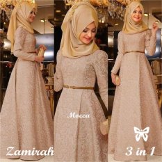 Gamis Zamirah Maxi Mocca