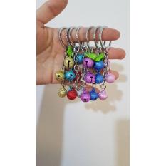 Gantungan Kunci Keychain Kerincing 3 Lonceng - Biru Tua