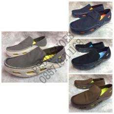 (Garansi Termurah) Sepatu Pria Crocs Tideline Sport Canvas Original - Wdrajl