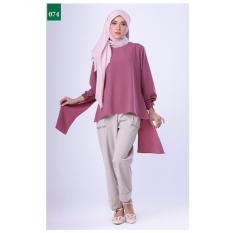 Garsel Fashion Baju Muslim Setelan Atas Bawah Wanita FDL 0618 - UNGUKOM Bahan Wolfis
