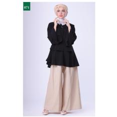 Garsel Fashion Baju Muslim Setelan Atas Bawah Wanita GNR 0623 - HTMKOM Bahan Wolfis