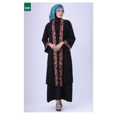 Garsel Fashion Dress Muslim / Gamis Syar'i Wanita FTW 0041 - HTM Bahan Sifon