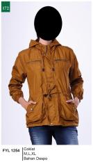 Garsel Fashion Fyl 1254 Jacket Parka Wanita-Despo-Keren (coklat)