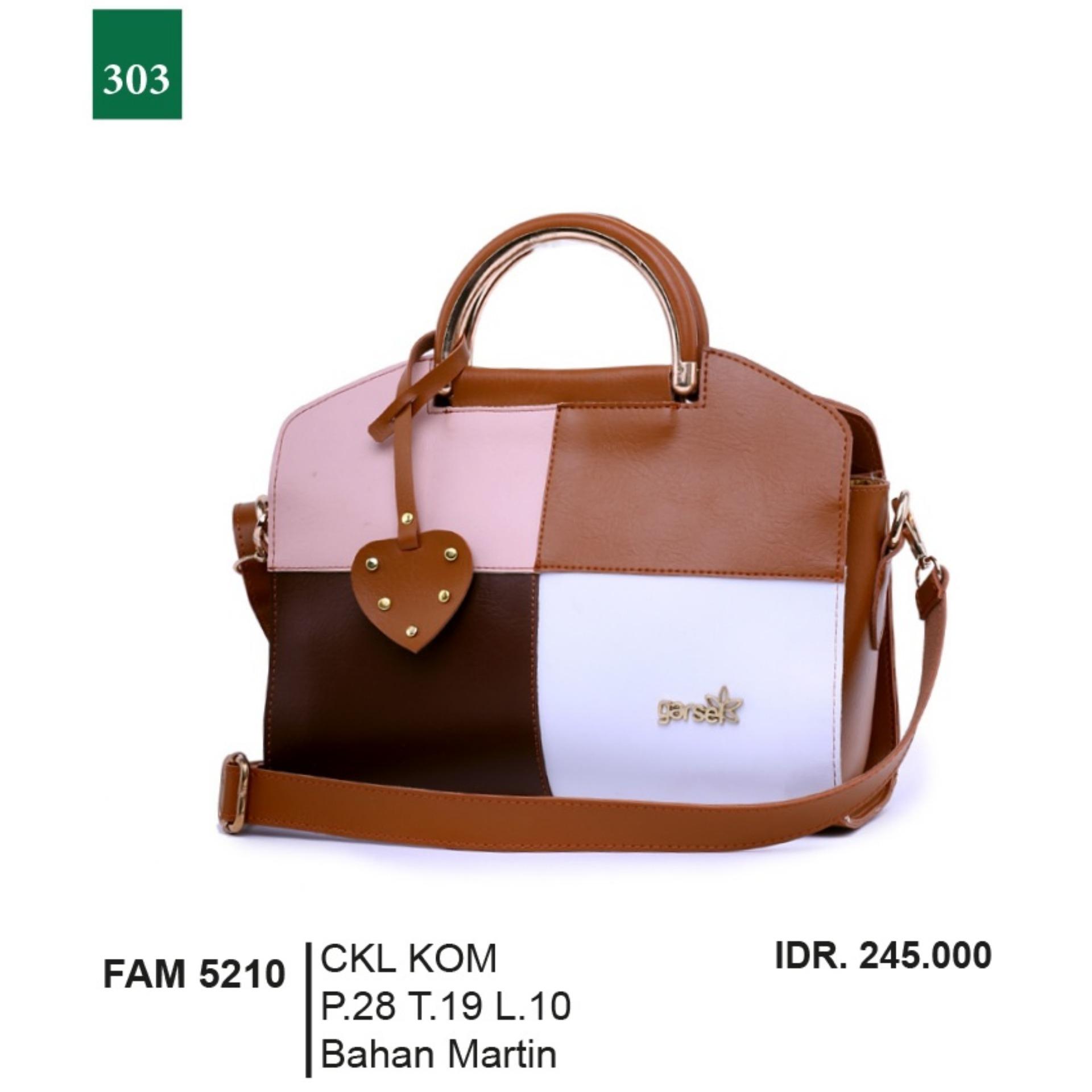 Garsel Fashion Tas Jinjing / Tas Bahu / Tas Selendang Wanita FAM 5210 - CKLKOM Bahan Martin