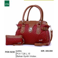 Garsel Fashion Tas Jinjing / Tas Bahu / Tas Selendang Wanita FKN 5230 - MRN Bahan Synth Virotex