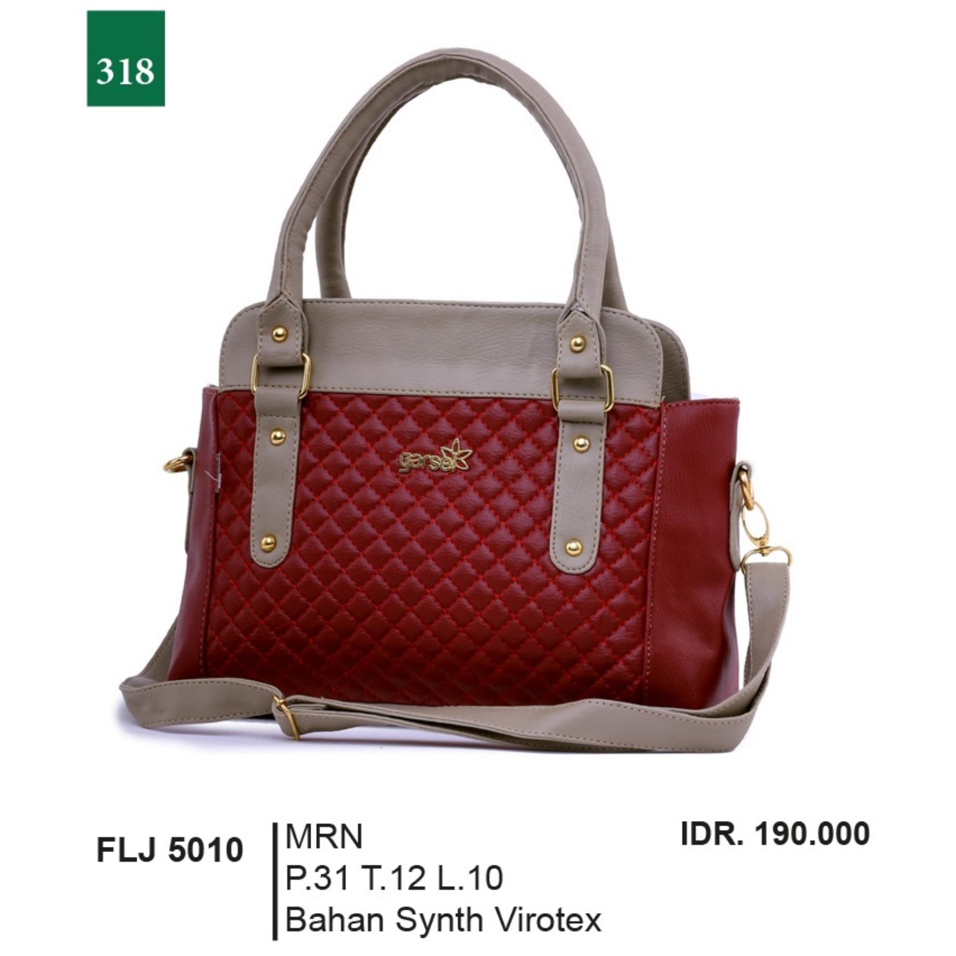 Garsel Fashion Tas Jinjing / Tas Bahu / Tas Selendang Wanita FLJ 5010 - MRN Bahan Synth Virotex