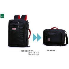 Garsel Fashion Tas Ransel / Gendong / Jinjing / Bahu / Selendang Pria ABS 5551 - HTM Bahan D-1682