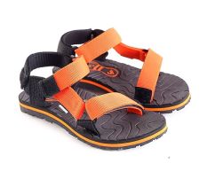 Garsel L258 Sandal Gunung Anak Laki-Laki - Webbing - Bagus (Hitam-Orange)
