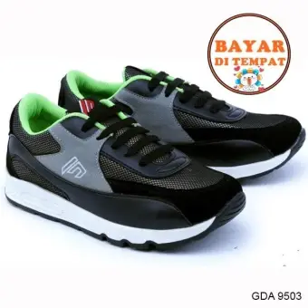 Garsel Sepatu Anak Laki-Laki Keren Dan Modis GDA 9503 Bahan Sintetis - Black