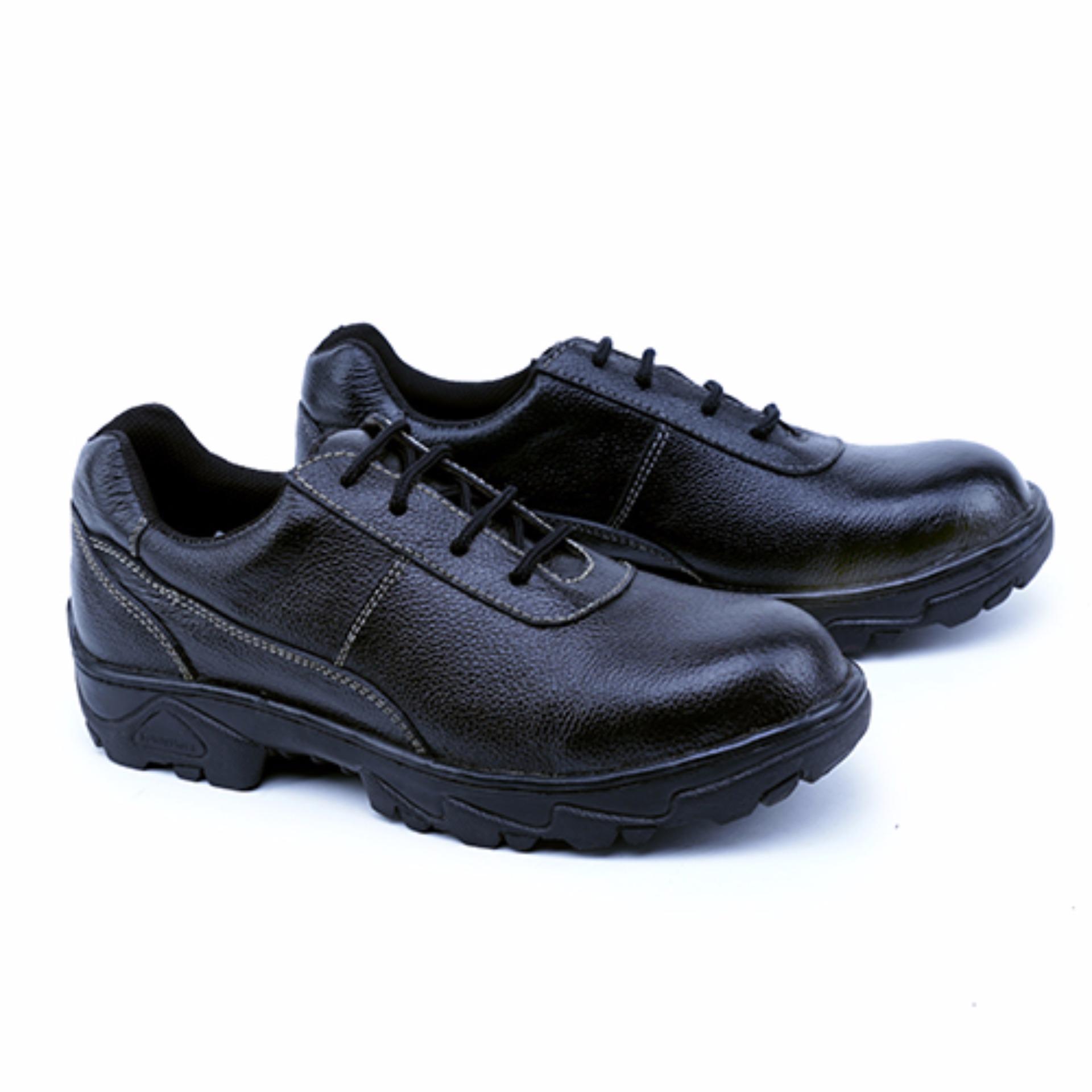 Garsel Sepatu Boots & Safety / Safety Shoes Pria GRN 2504 Bahan Premium Leather