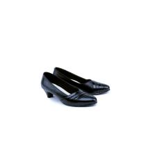 Garsel Shoes GAD 5001 Sepatu Formal / Pantofel Wanita-Leather-Fiber Hak :5 Cm--New Katalog Cantik(Hitam)
