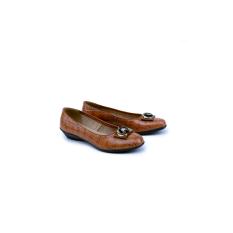 Garsel Shoes GEM 5008 Sepatu Formal / Pantofel Wanita-Premium Leather-Pu-New Katalog Cantik(Coklat)