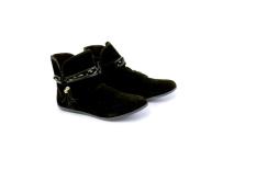 Garsel Shoes GHE 2756 Sepatu Boot Casual Wanita-Leather-Tpr-New Katalog Cantik Dan Modis(Hitam)