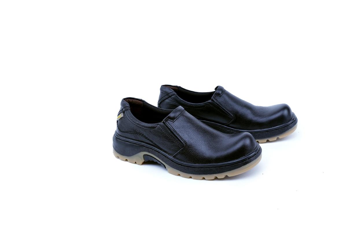 Garsel Shoes GHR 2500 Sepatu Safety Boot Pria-Leather-Tpr - -New Katalog Bagus Kuat(Hitam)