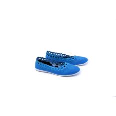 Garsel Shoes GIA 6006 Flat Shoes Casual Wanita-Sintetis-Tpr-New Katalog Cantik Dan Modis(Biru)