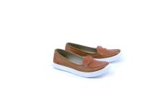 Garsel Shoes GJR 5412 Flat Shoes Casual Wanita-Sintetis-Tpr-New Katalog Cantik Dan Modis(Merah Bata)