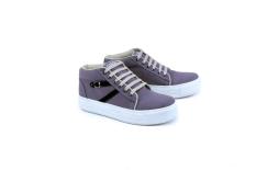 Garsel Shoes GL 6550 Sepatu Boot Sneaker Casual Wanita-Sintetis-Tpr-New Katalog Cantik Dan Modis(Abu- Abu)