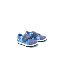 Garsel Shoes GNW 9500 Sepatu Anak Slip On Casual Laki-Laki-Sintetis-Tpr-New Katalog Lucu Bagus(Biru – Abu)