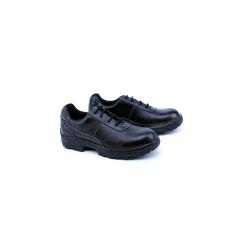Garsel Shoes GRN 2504 Sepatu Safety Boot Pria-Premium Leather-Karet - -New Katalog Bagus Kuat(Hitam)