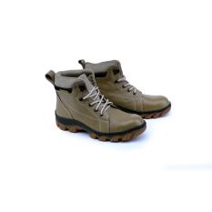 Garsel Shoes GRN 2505 Sepatu Safety Boot Pria-Premium Leather-Fiber - -New Katalog Bagus Kuat(Cream)