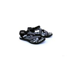 Garsel Shoes GSG 3006 Sandal Track / Gunung Pria-Webbing-Karet - -New Katalog Murah Keren(Hitam Kombinasi)