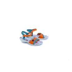Garsel Shoes GUJ 9014 Sandal Anak Casual Perempuan-Sintetis-Tpr-New Katalog Lucu Bagus(Orange Kombinasi)