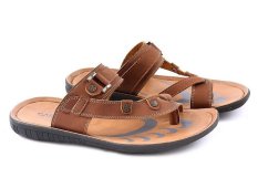Garucci GSG 3085 Sandal Casual Pria - Sintetis - Stylish & Elegan (Tan)
