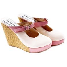 Garucci Sandal Wedges SH 5132 Sepatu Wanita-Synth Cream Comb