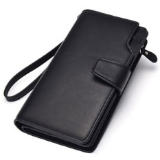 Garuda Dompet Pria Men Long Wallet Zipper Credits Cards Mobile Phone Holder - Hitam