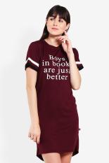 GatsuOne Pakaian Atasan T-Shirt Kaos Wanita Kashiwa Maroon Diskon discount murah bazaar baju celana fashion brand branded