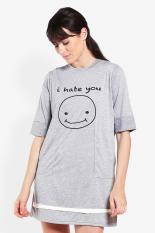 GatsuOne Pakaian Atasan T-Shirt Kaos Wanita Yachiyo Lt.Grey Misty Diskon discount murah bazaar baju celana fashion brand branded