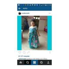 Gaun Frozen Fever Elsa / Baju Pesta Anak Import Dropshiper 391