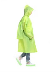 Gaya Jepang EVA Setengah Tembus Dewasa Jas Hujan Jas Hujan (Tas Ransel Model Hijau)