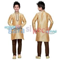 Gaya Si Kecil Baju Muslim Koko Setelan Anak Cowok Laki Gold Emas keren Senshukei Impor celana jeans india