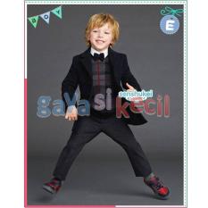 Gaya Si Kecil Setelan Jas Anak Cowok Laki Baju Pesta Impor Hitam Impor Senshukei