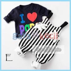 Gaya Si Kecil Setelan Jumpsuit baju pakaian bayi baby lucu impor navi Mickey miki lucu stripe imut keren