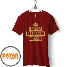GCP Kaos Distro T Shirt Pria BULAN LAHIR OKTOBER - GCP106