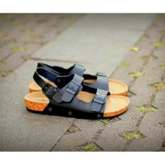 GDNS Sandal Kulit Pria Teva Black