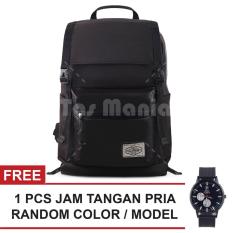 Tas Ransel Gear Bag Colonial Rouster 1.0 Dailypack Tas Laptop Backpack - Black + FREE Jam Tangan Pria Random Color / Model Tas Pria Tas Kerja Tas Messenger Tas Slempang Tas Fashion Pria