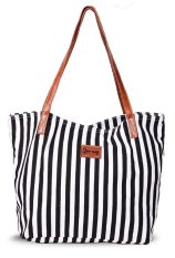 GeeArsy ARF 9299 Tas Handbag Wanita Canvas Bagus (Hitam)