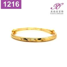 Gelang Bayi Lapis Emas Perhiasan Imitasi Gold 18K Yaxiya Jewelry 1216