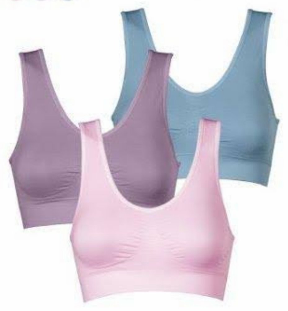 Genie Bra Pastel - 3 Pcs - Pink, Biru, Ungu