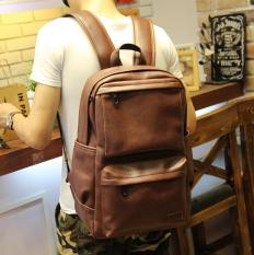 Tulus Sapi Ransel Kulit Pria Tas Laptop Ransel Kuliah Mahasiswa Fashion Tas Serbi untuk Wanita, China Unisex (kopi) -Internasional