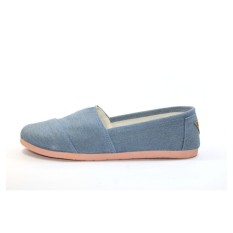 GENS sepatu wakai slip on jeans biru muda