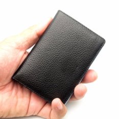 Genuine Leather Dompet kulit asli tipe kartu / card holder tipe plastik BB 2676 BLACK