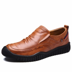 Sepatu Kulit Asli Pria Winter Work & Keselamatan Sepatu Kasual Designer Tinggi Meningkatkan Sepatu-Intl
