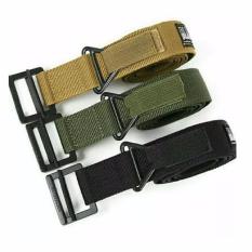 Gesper Ikat Pinggang Blackhawk Import Berkualitas (Tactical Belt/ Full Besi/ Sabuk Outdoor) - Coklat