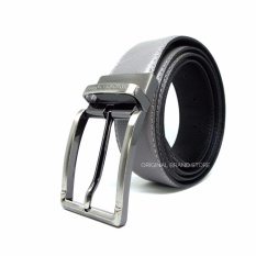 Gesper Ikat Pinggang Kulit Asli Pria Cowo Giorgio Agnelli Original 35 Grey